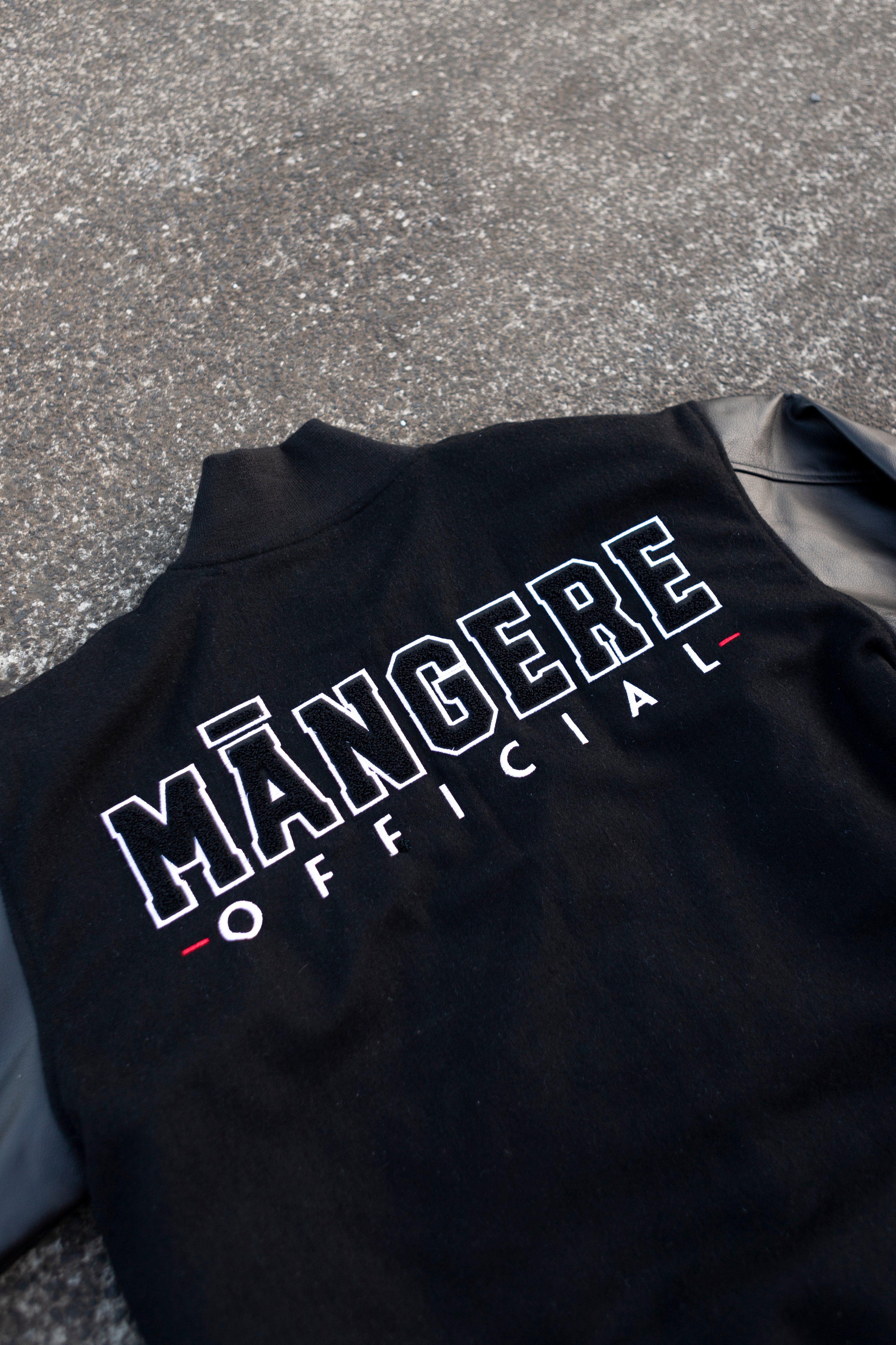 EXCLUSIVE!! Māngere Official Black Varsity Jacket