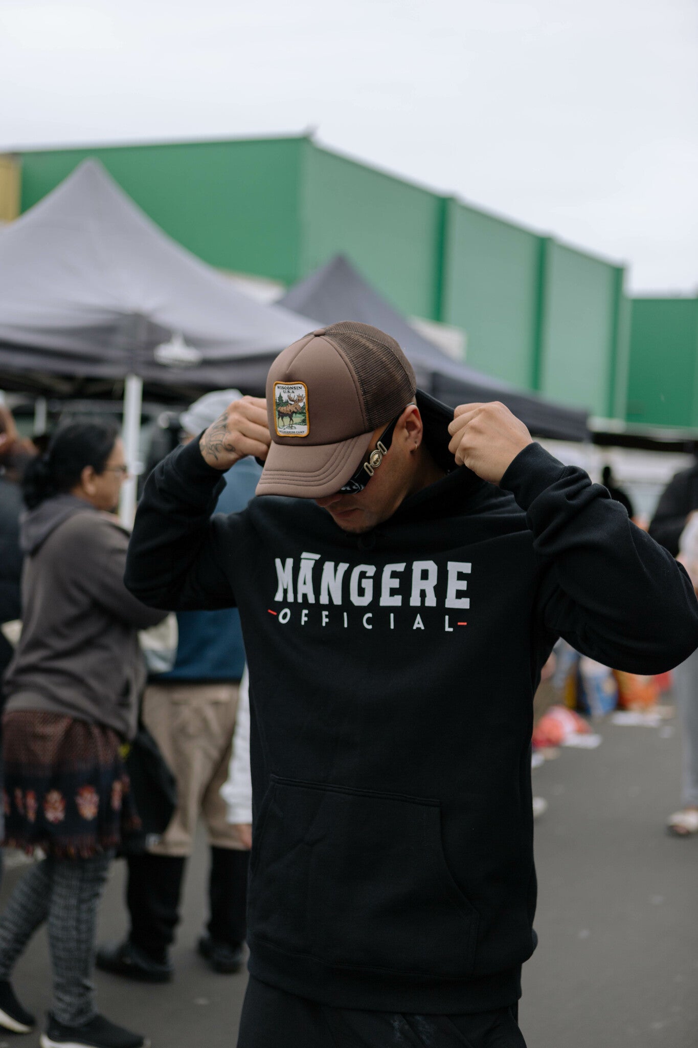 Black Māngere Official Hoodie