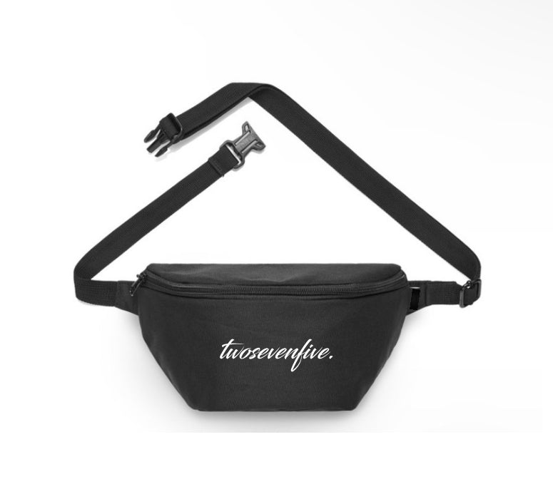 Black/White Script Bum Bag