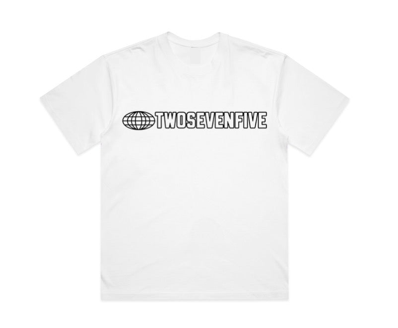 Twosevenfive. Worldwide Box Tee - White