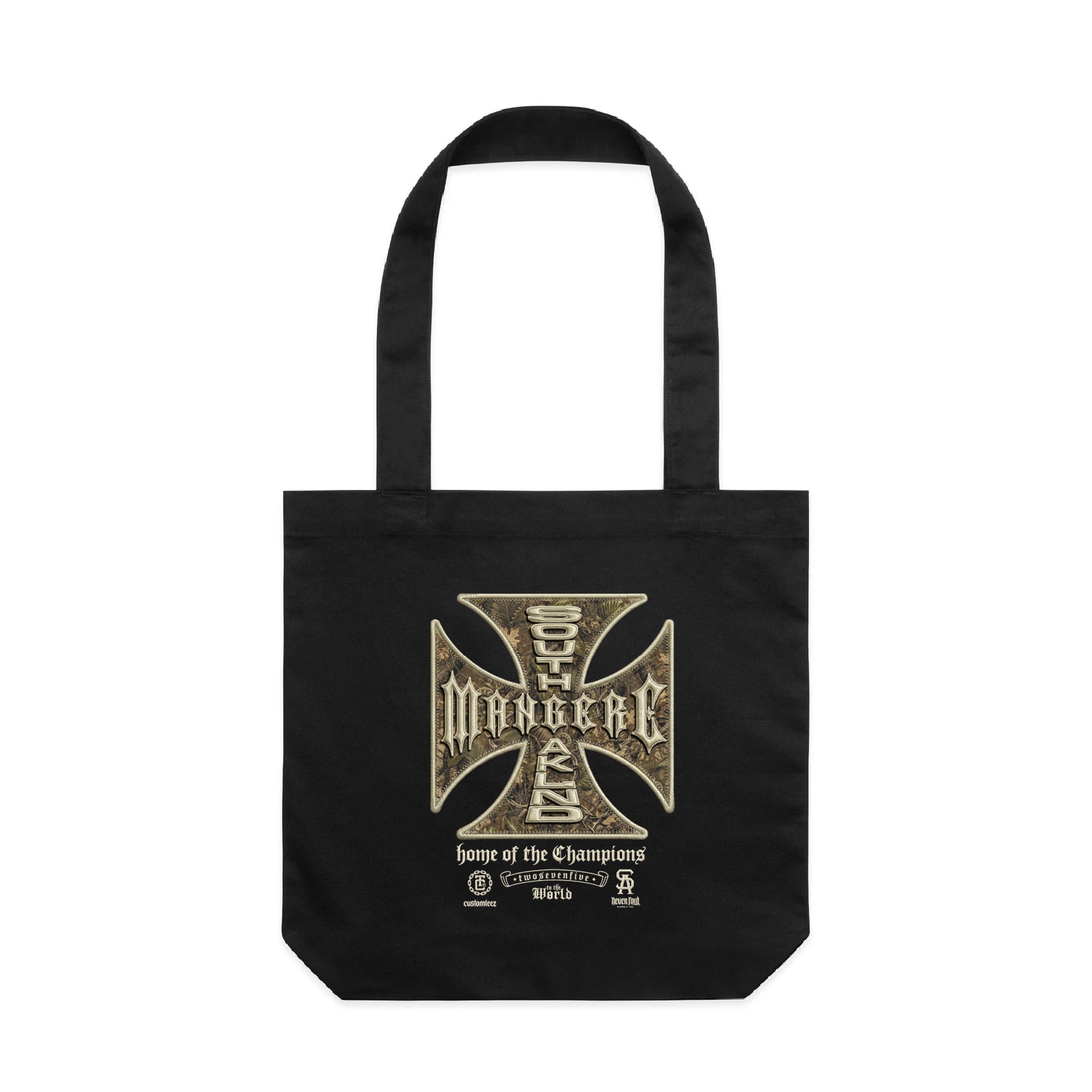 NEW!! Custom Island Real Tree Camo Tote Bag-1 | Black
