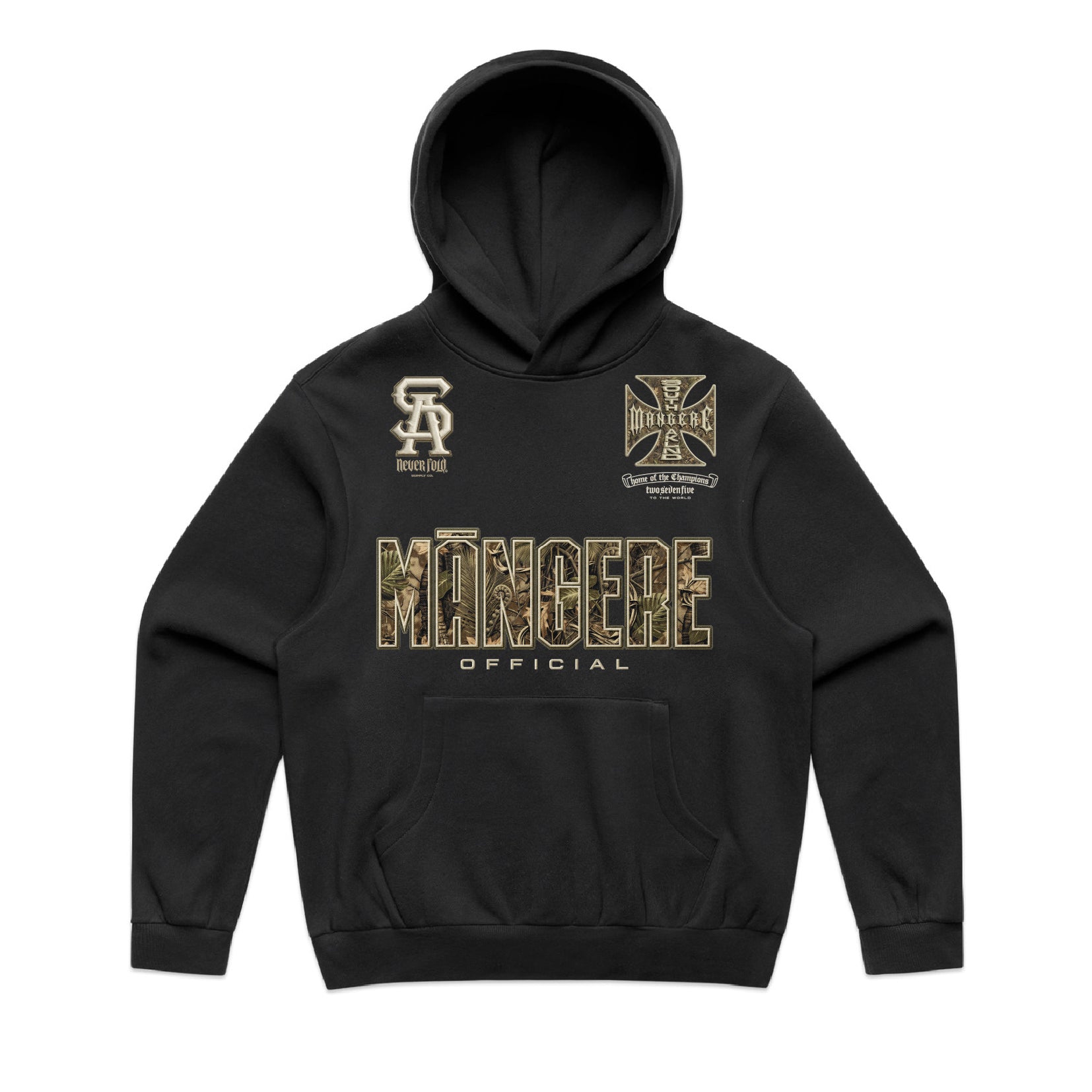 NEW!! Custom Island Real Tree Camo BOX Hoodie | Black