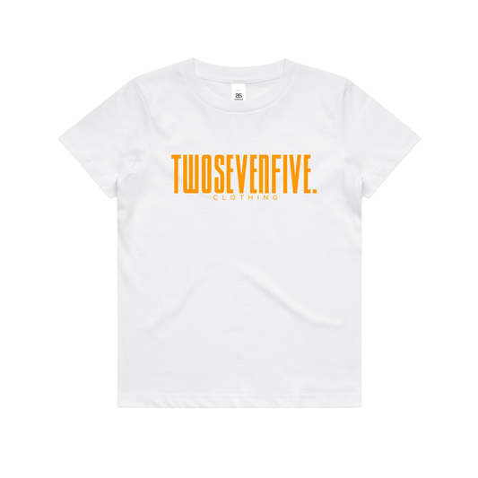 Kids/Youth White Twosevenfive. Clothing T-Shirt