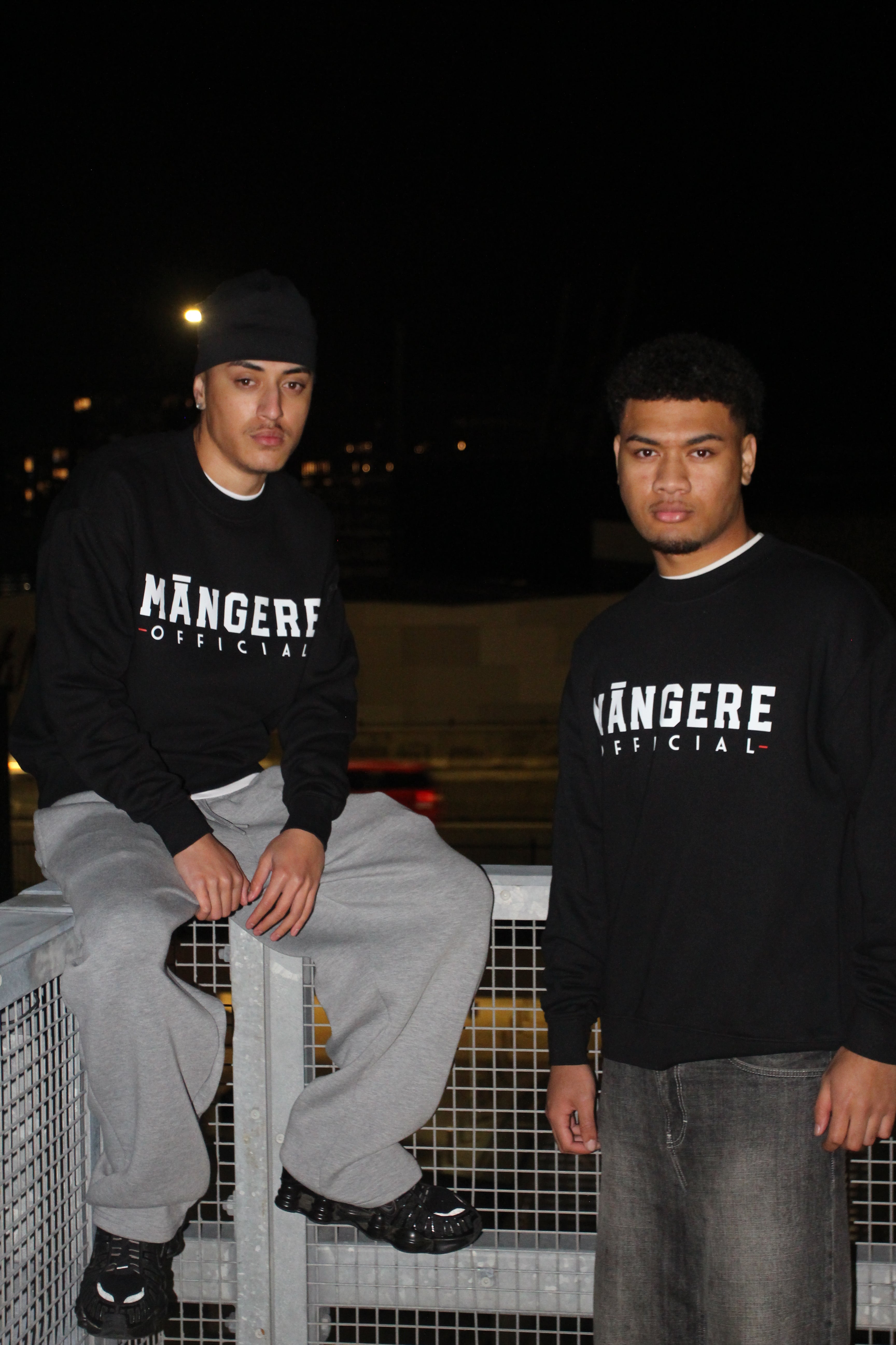 Black Māngere Official Crewneck