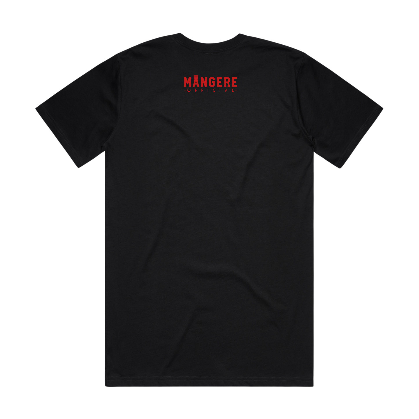 NEW!! " M" āngere Official Black/Red Pocket Logo T-Shirt