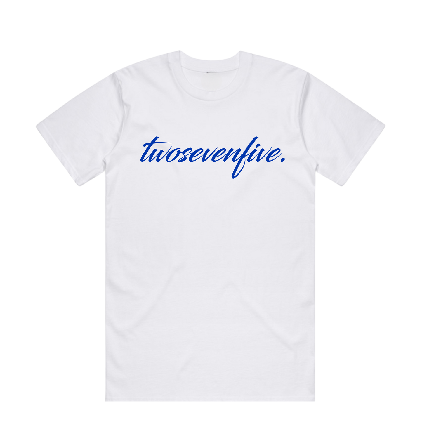 NEW!! White/Navy Script Logo T-Shirt