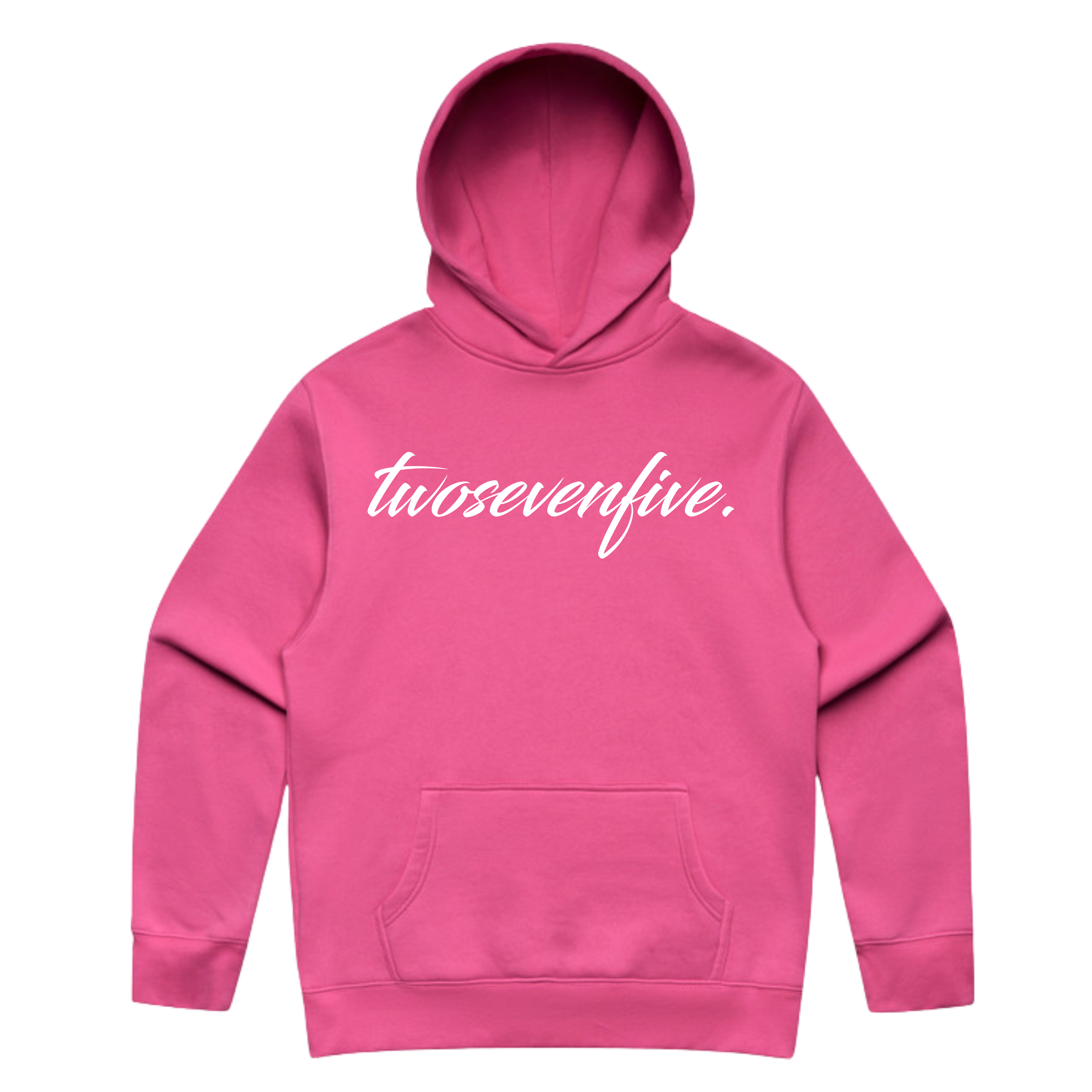 Pink/White Script Logo Hoodie