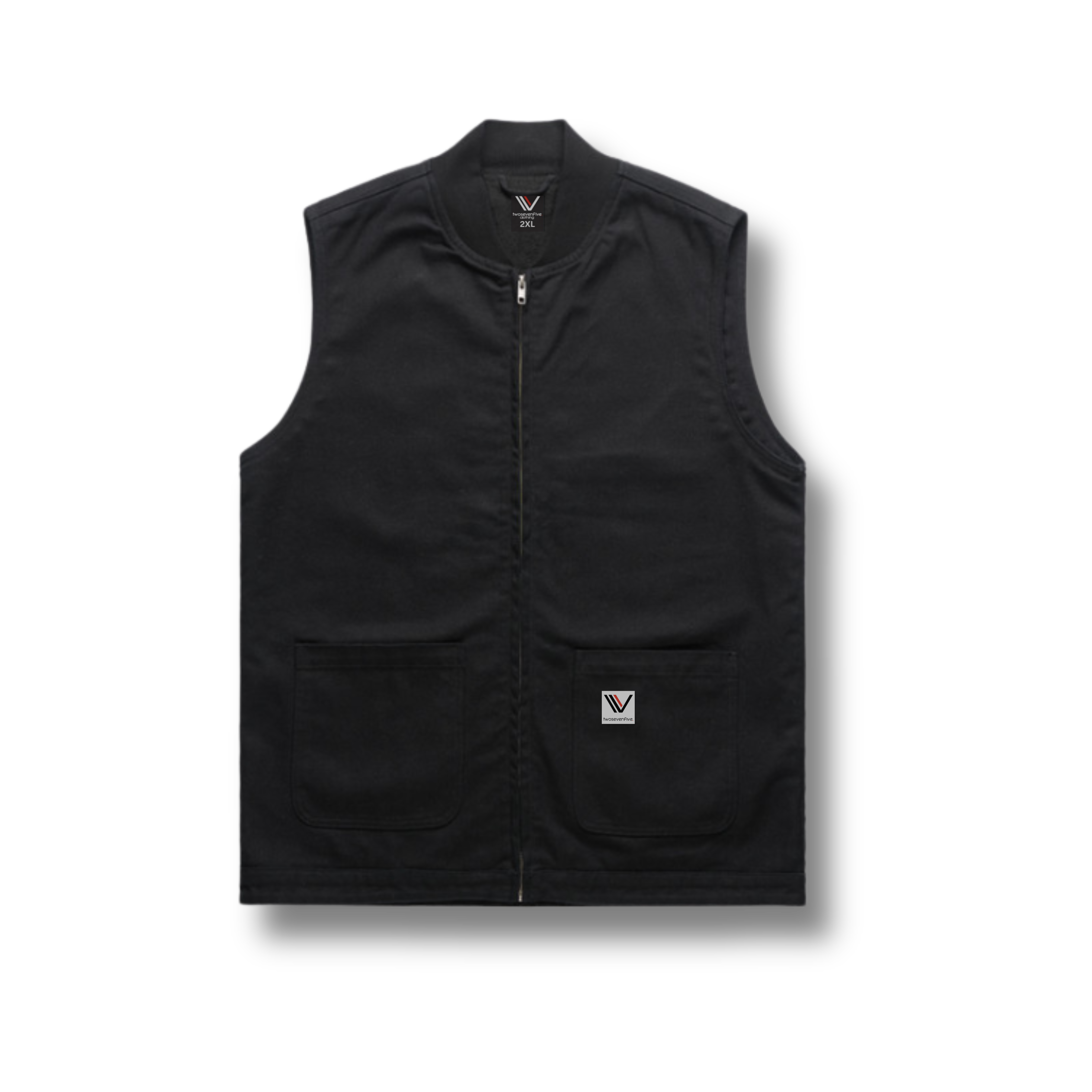 Twosevenfive. Black Heavy Classic Vest