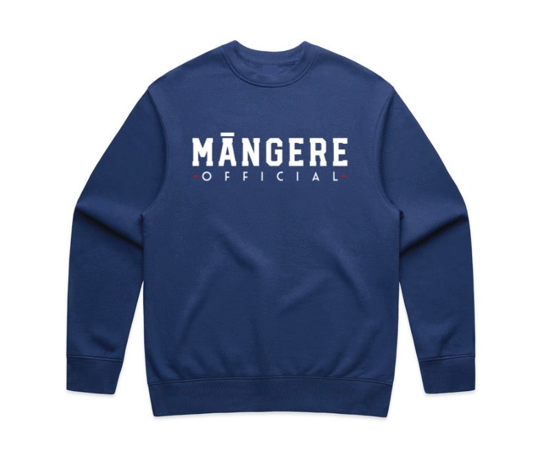 NEW!! Cobalt Blue Māngere Official Crewneck