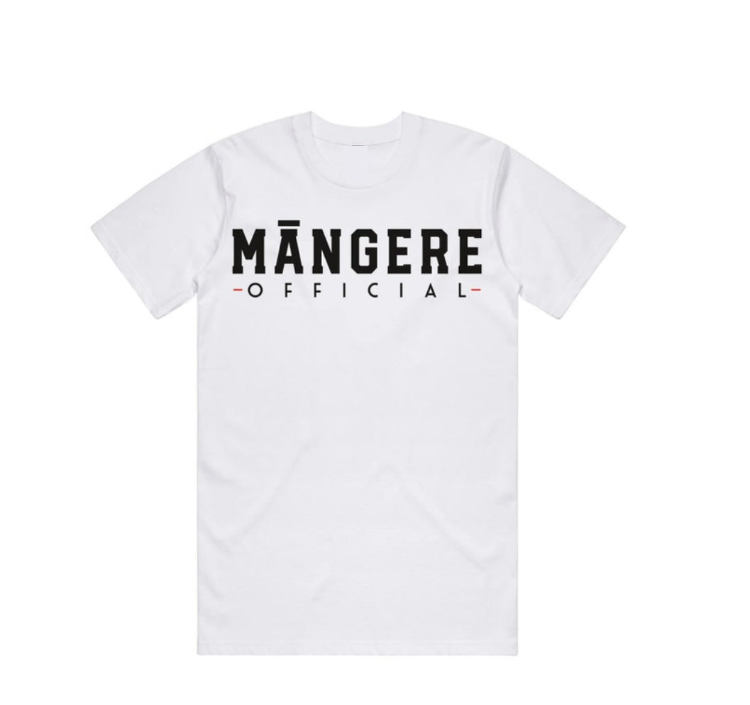 White Māngere Official T-Shirt