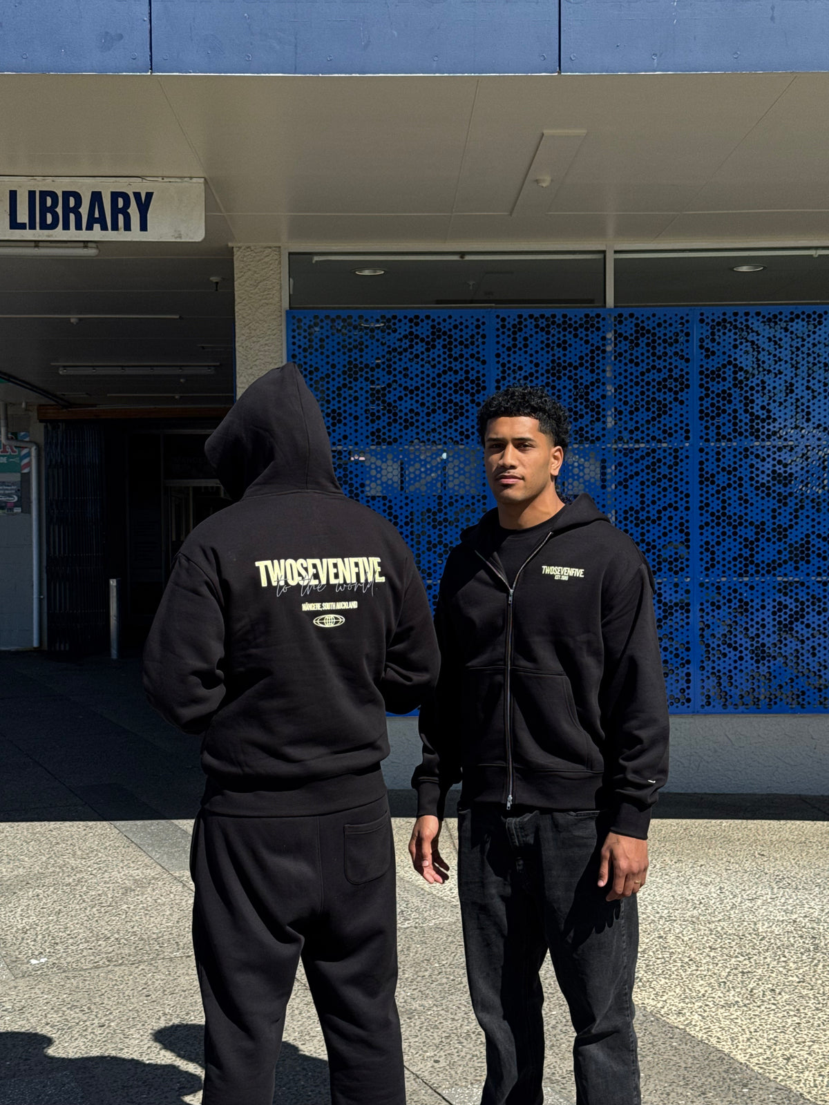 Twosevenfive. Essential Hoodie - Yellow/Grey
