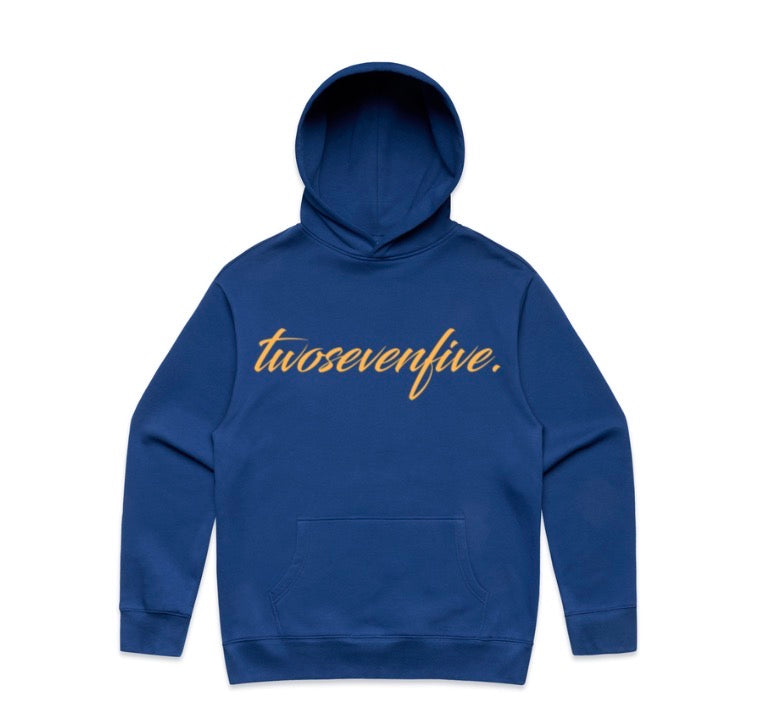 Liberty/Michigan Yellow Script Logo Hoodie