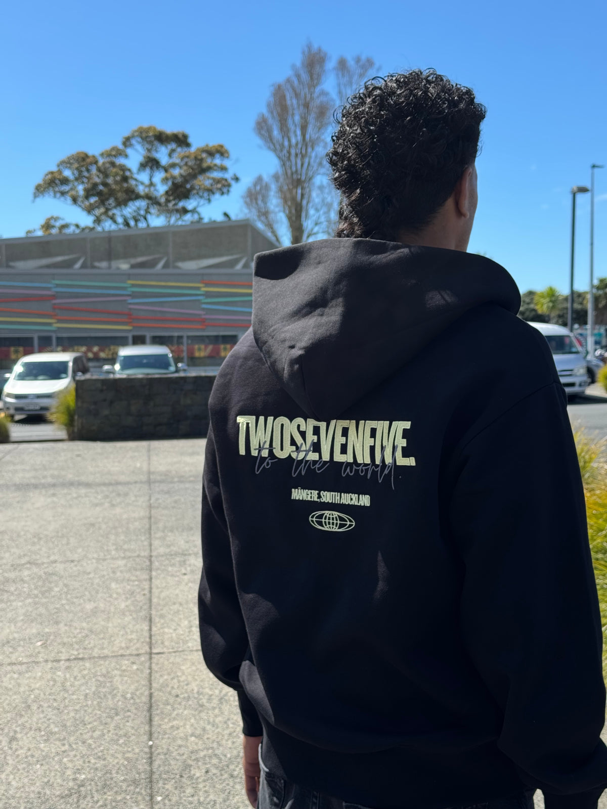 Twosevenfive. Essential Hoodie - Yellow/Grey