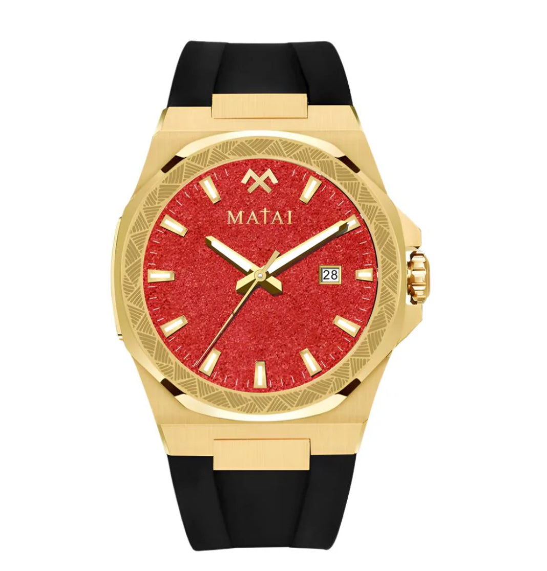 MATAI - GENESIS GS1 | GOLD | RED STARDUST | EXCLUSIVE WATCH