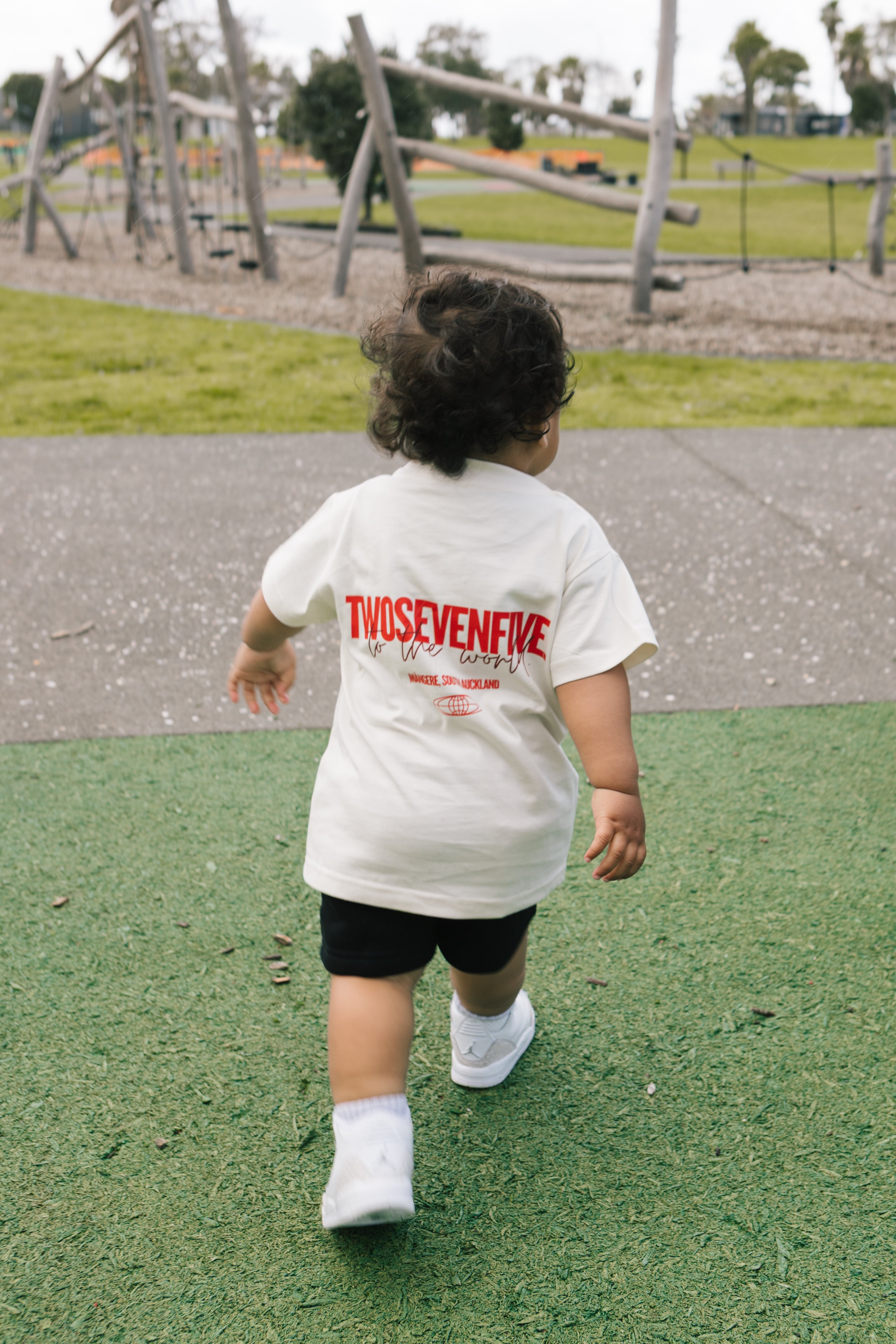 NEW!! Kids/Youth Ecru/Peach Tee