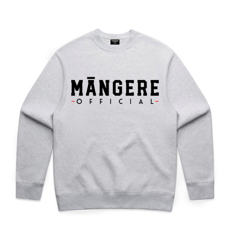 NEW!! White Marle Māngere Official Crewneck