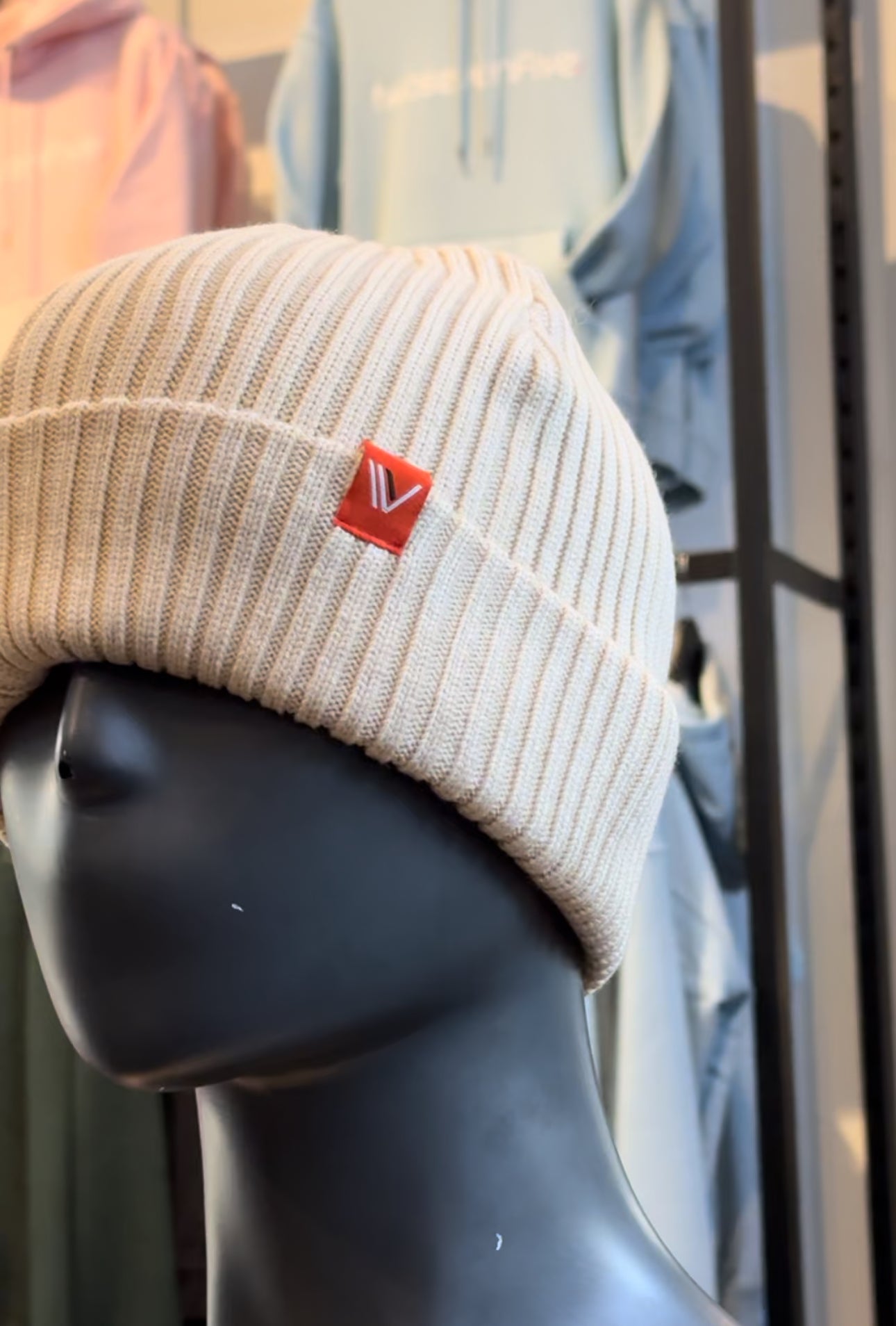 Cream Fisherman Beanie