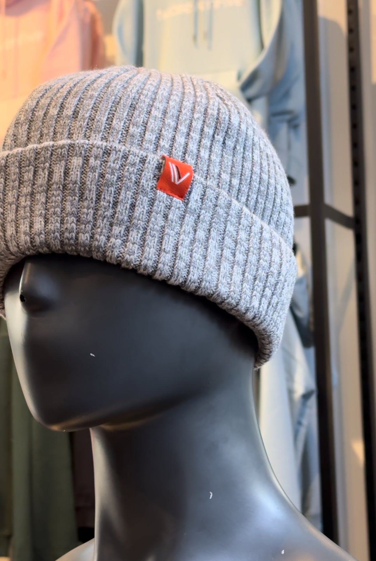 Grey Marle Fisherman Beanie