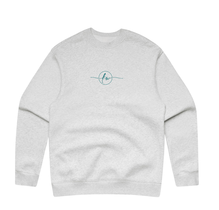 Kathy Wharton Crew Neck (White Marle)