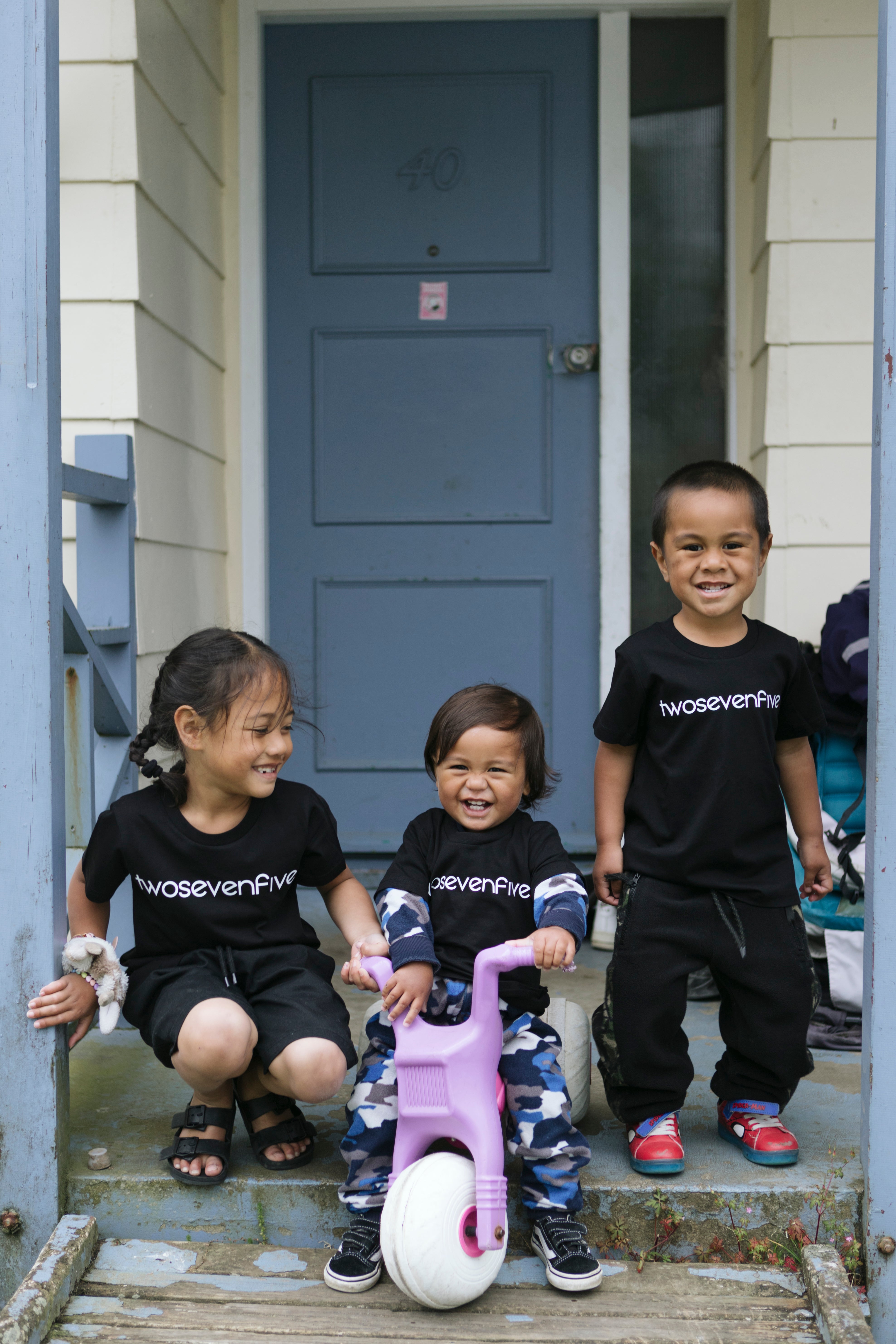 Kids Black O.G Logo T-Shirt