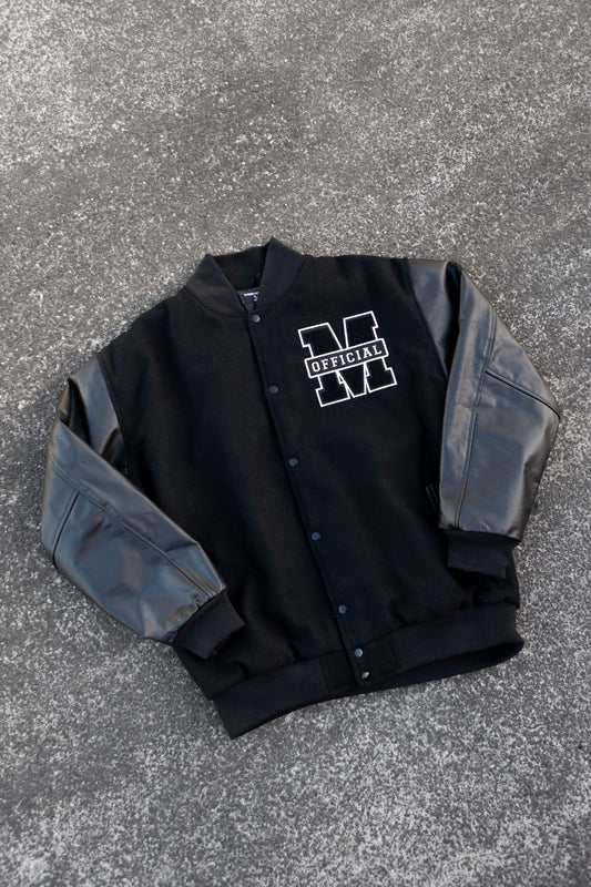 EXCLUSIVE!! Māngere Official Black Varsity Jacket