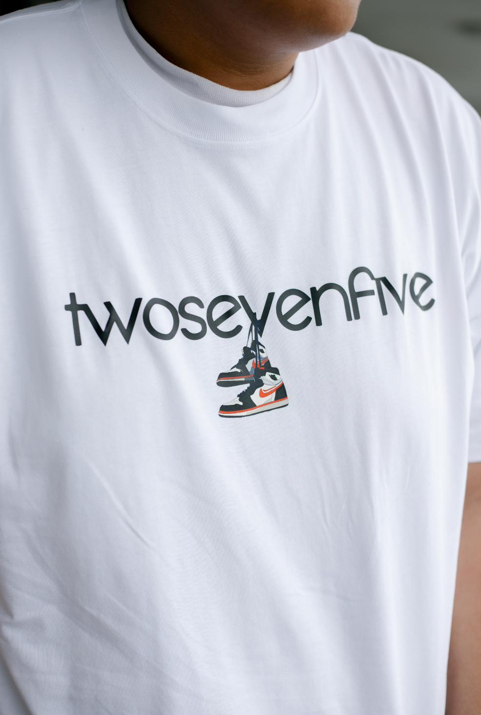 White Box Tee - Black & Red Sneaker