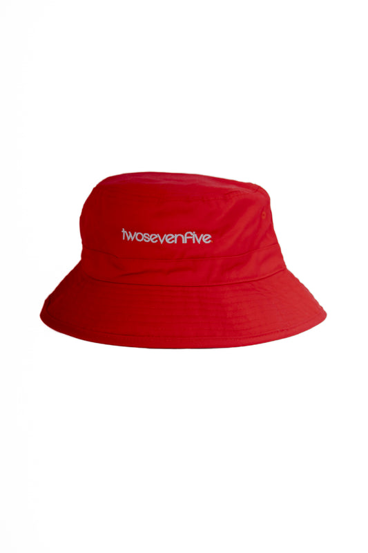 Red O.G Logo Bucket Hat (With Drawstring)