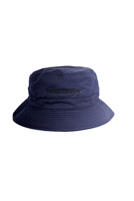 Navy O.G Logo Bucket Hat (With Drawstring)
