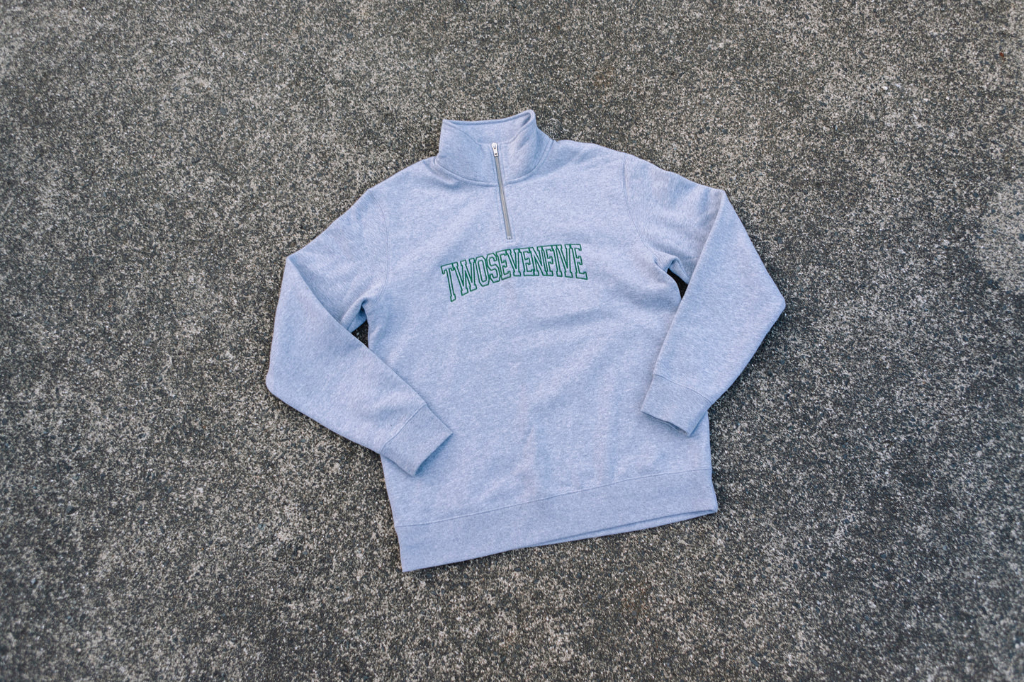 NEW!! Grey Marle Arch Logo Quarter Zip