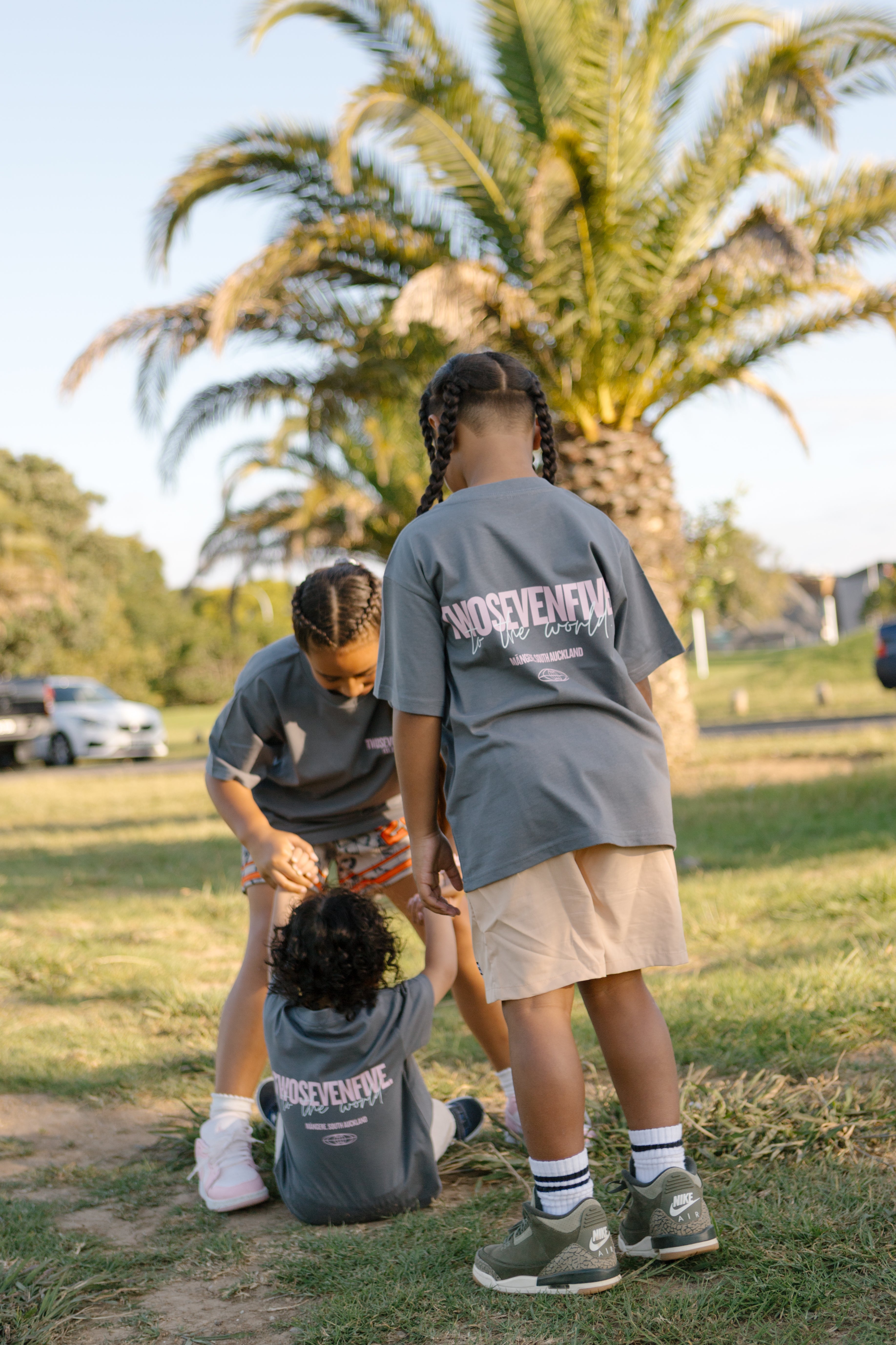 Kids/Youth Shadow/Pink Box Tee