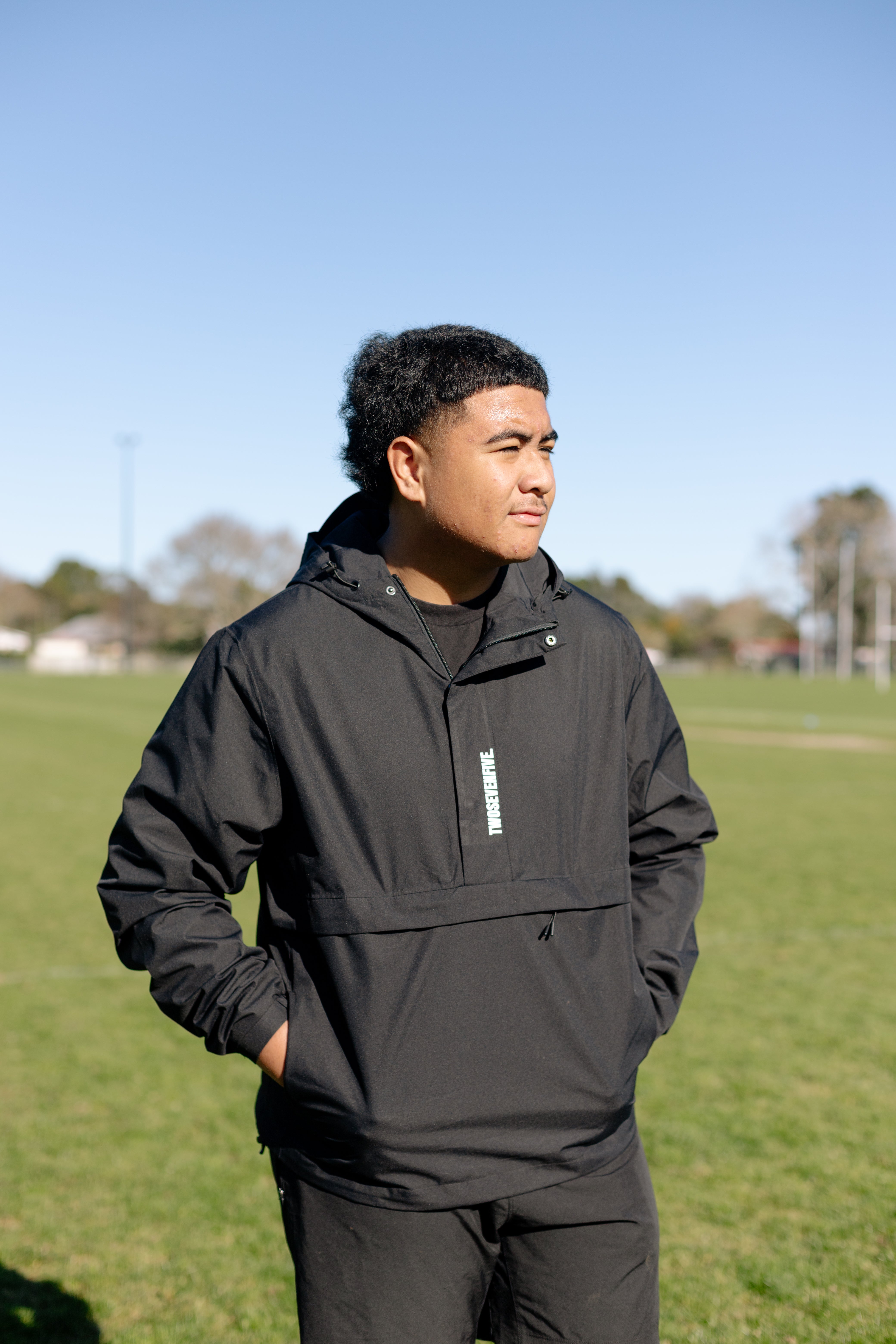 NEW!! Twosevenfive Windbreaker - Black