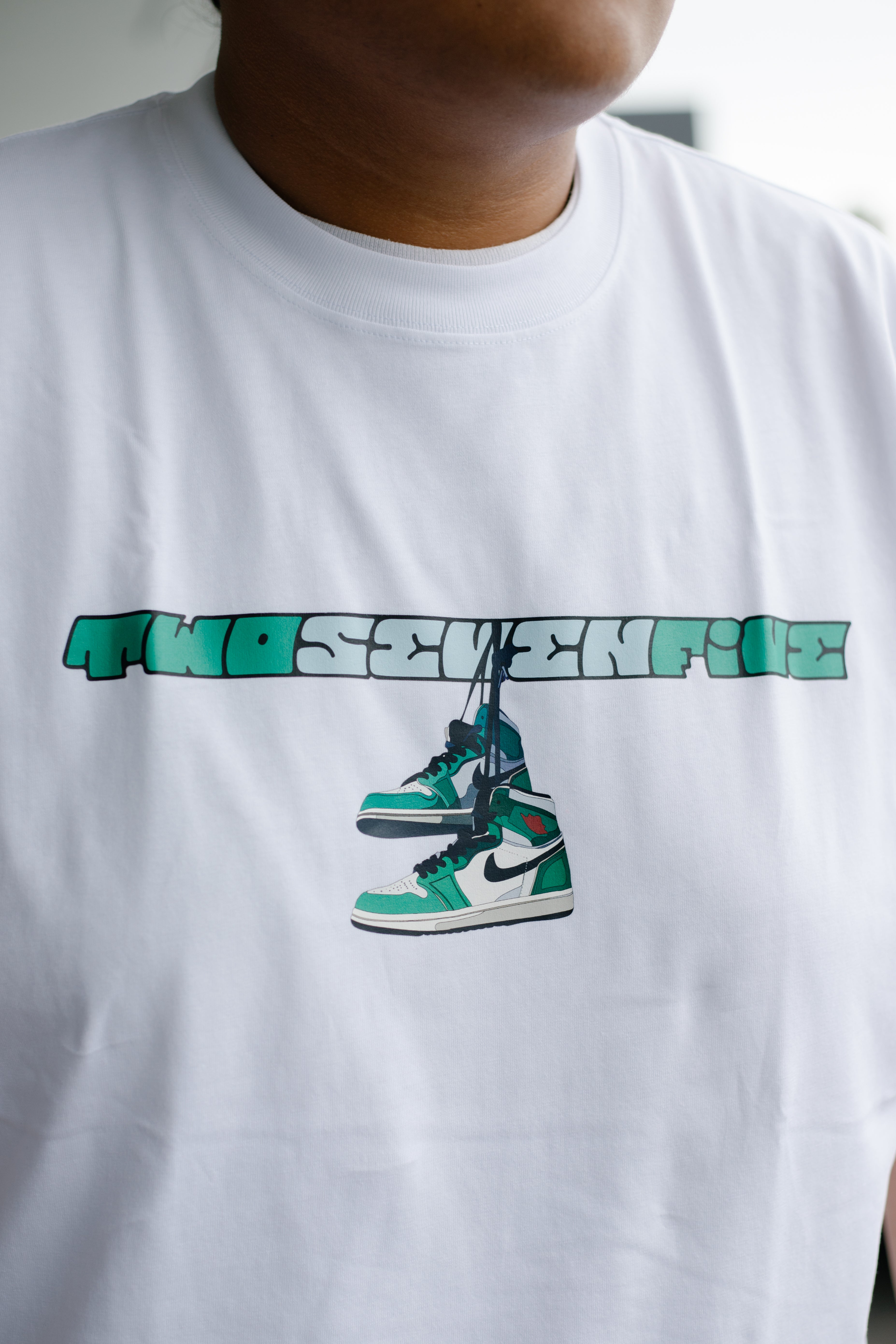 White Box Tee - Green Sneaker