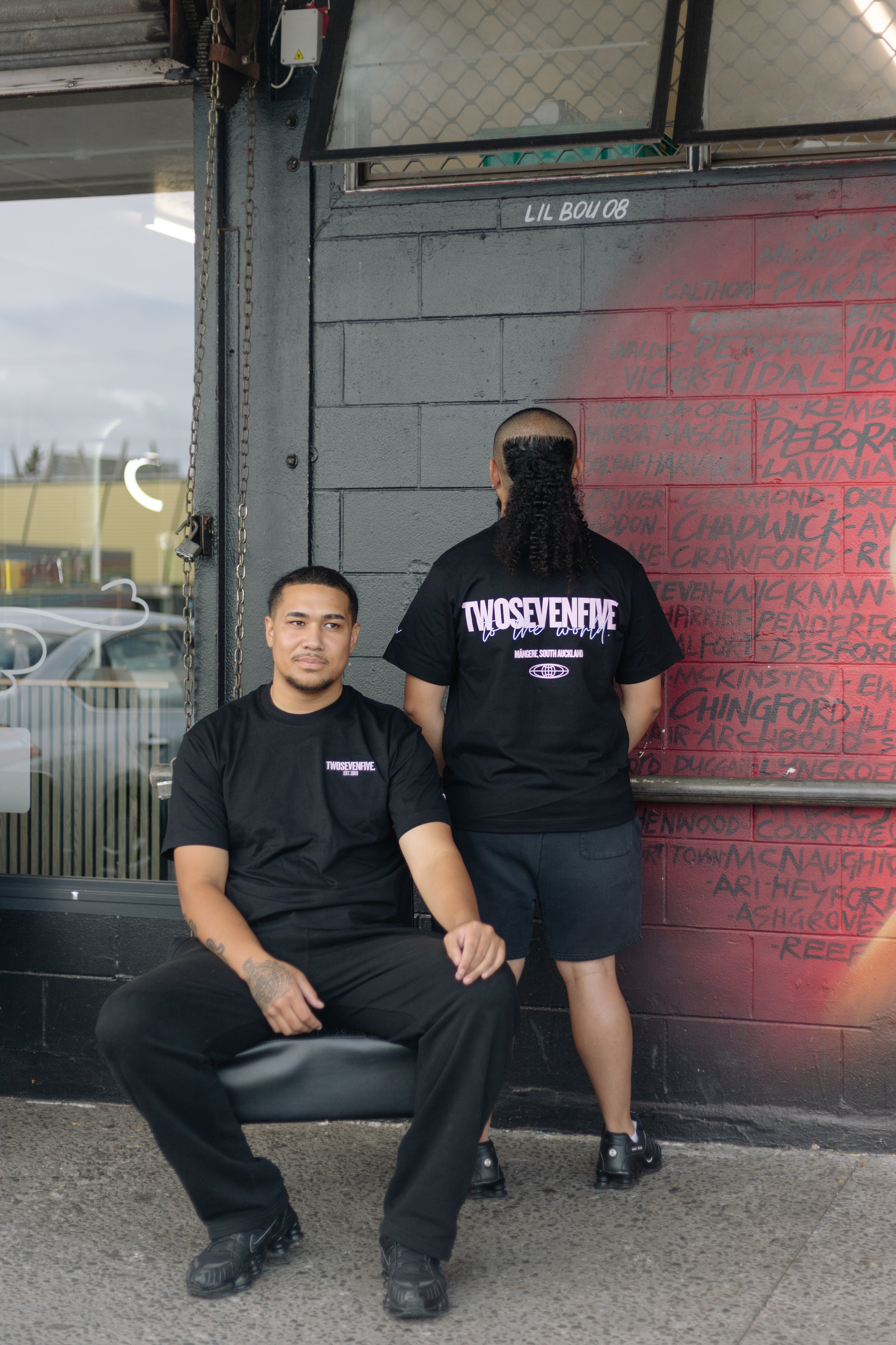 NEW!! Black/Pink Box Tee