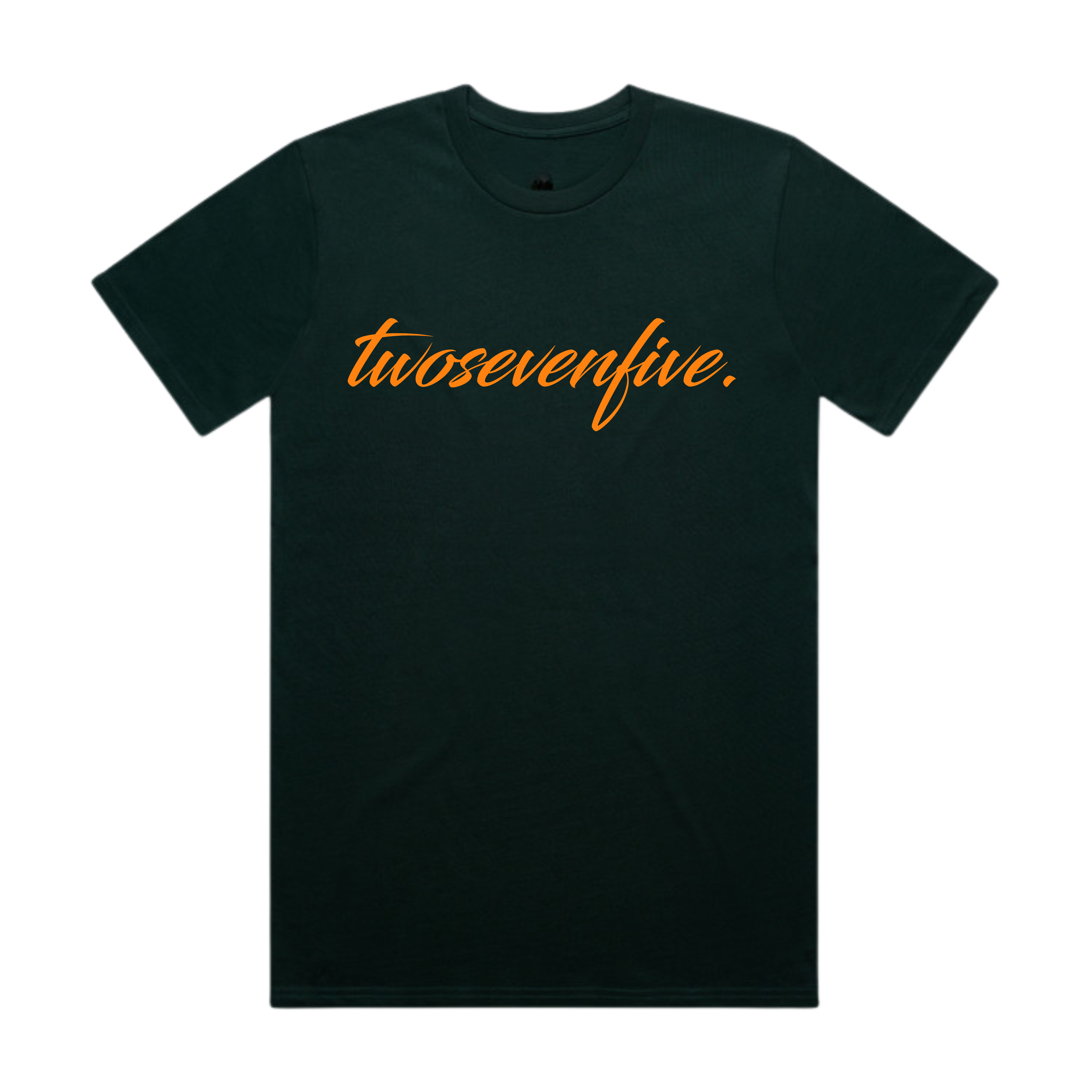 Pine Green/Orange Script Logo T-Shirt