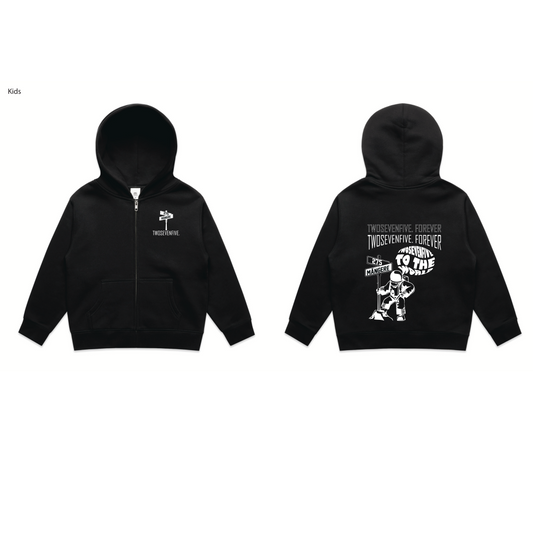 EXCLUSIVE!! Kids Black Zip Hoodie