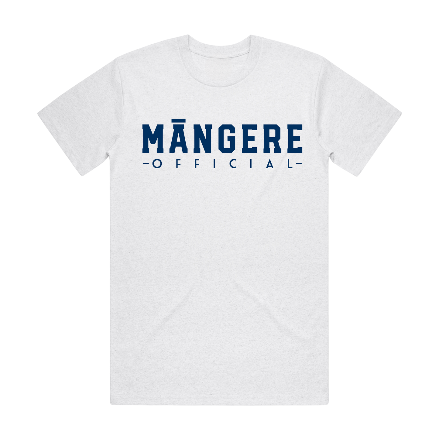 White Marle/Navy Māngere  Official T-Shirt