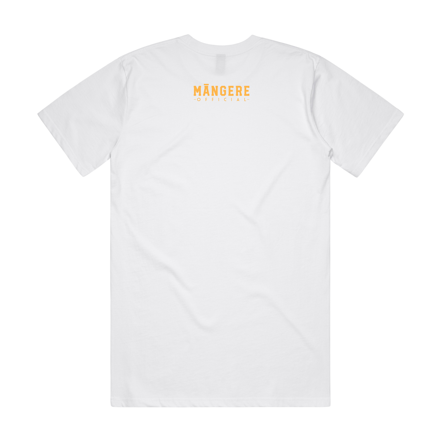 NEW!! " M" āngere Official White/Yellow Pocket Logo T-Shirt