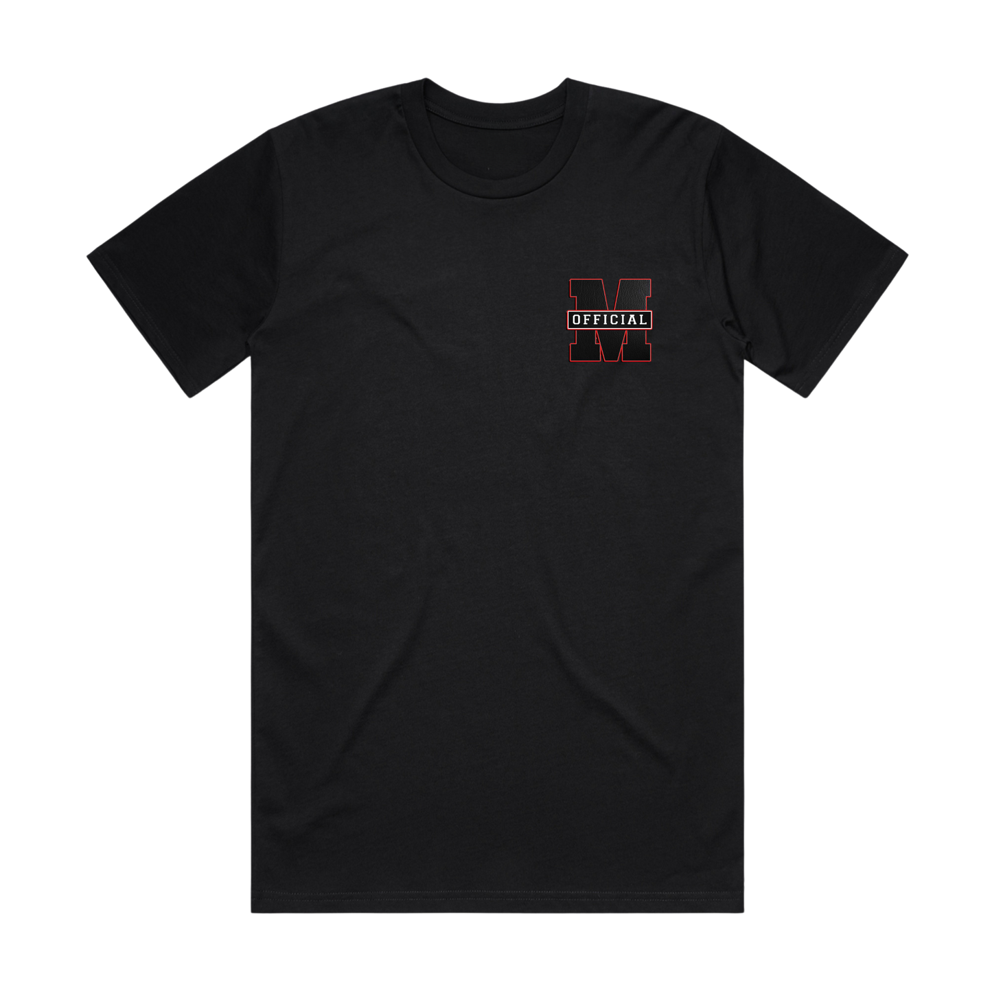 NEW!! " M" āngere Official Black/Red Pocket Logo T-Shirt