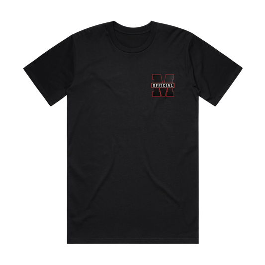 NEW!! " M" āngere Official Black/Red Pocket Logo T-Shirt